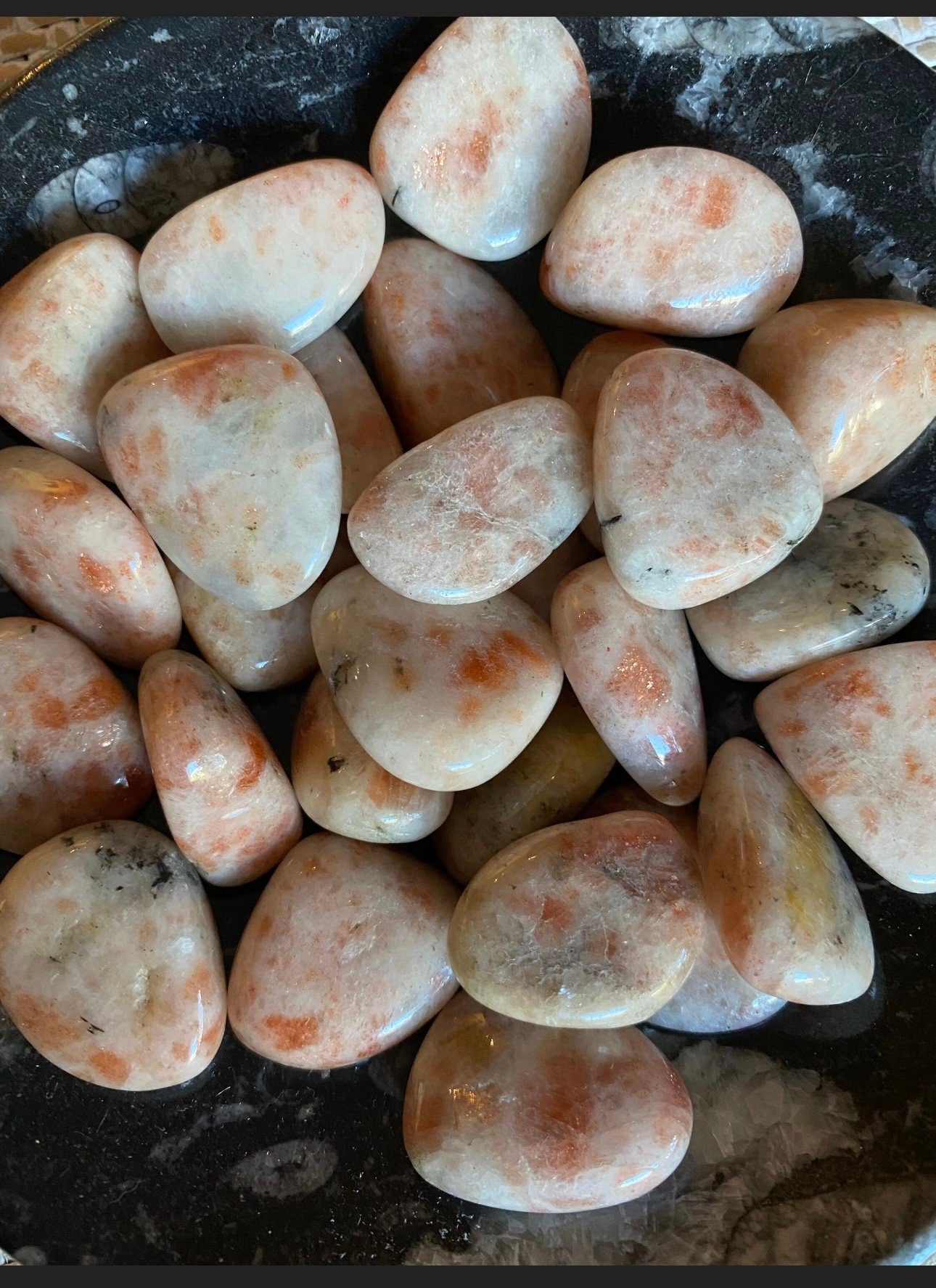 Grade A Tumbled Sunstone