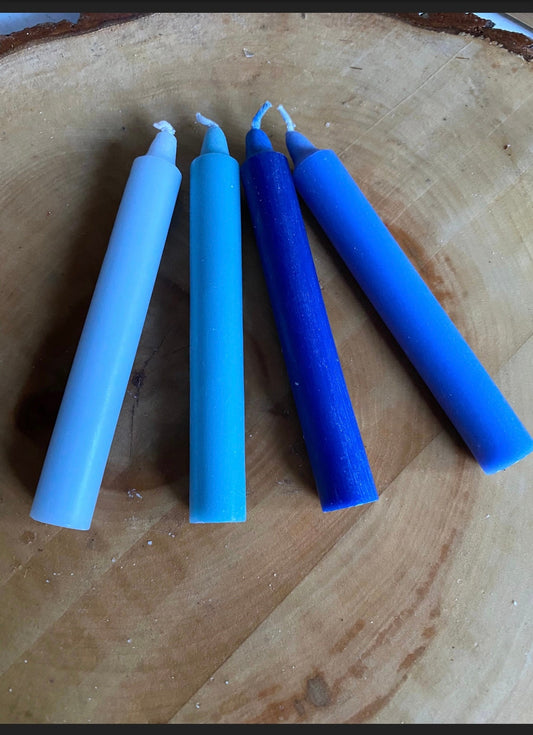 Blue Spell Chime Candle