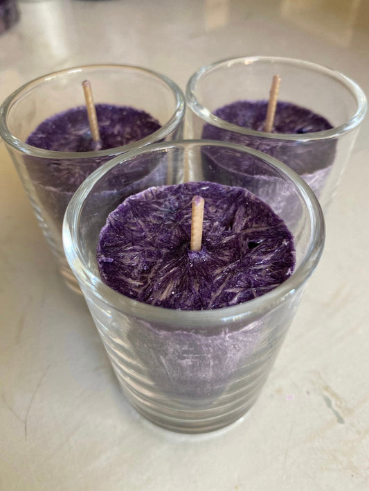 Clear glass votive holder