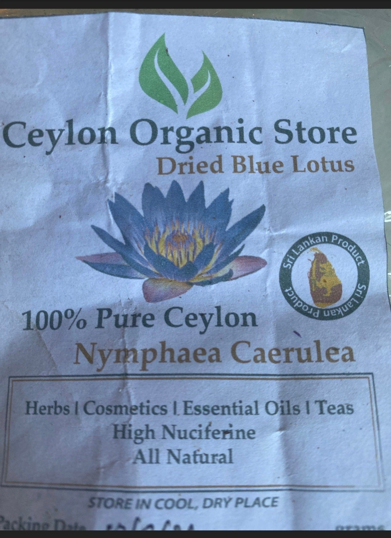 Dried Blue Lotus Flower