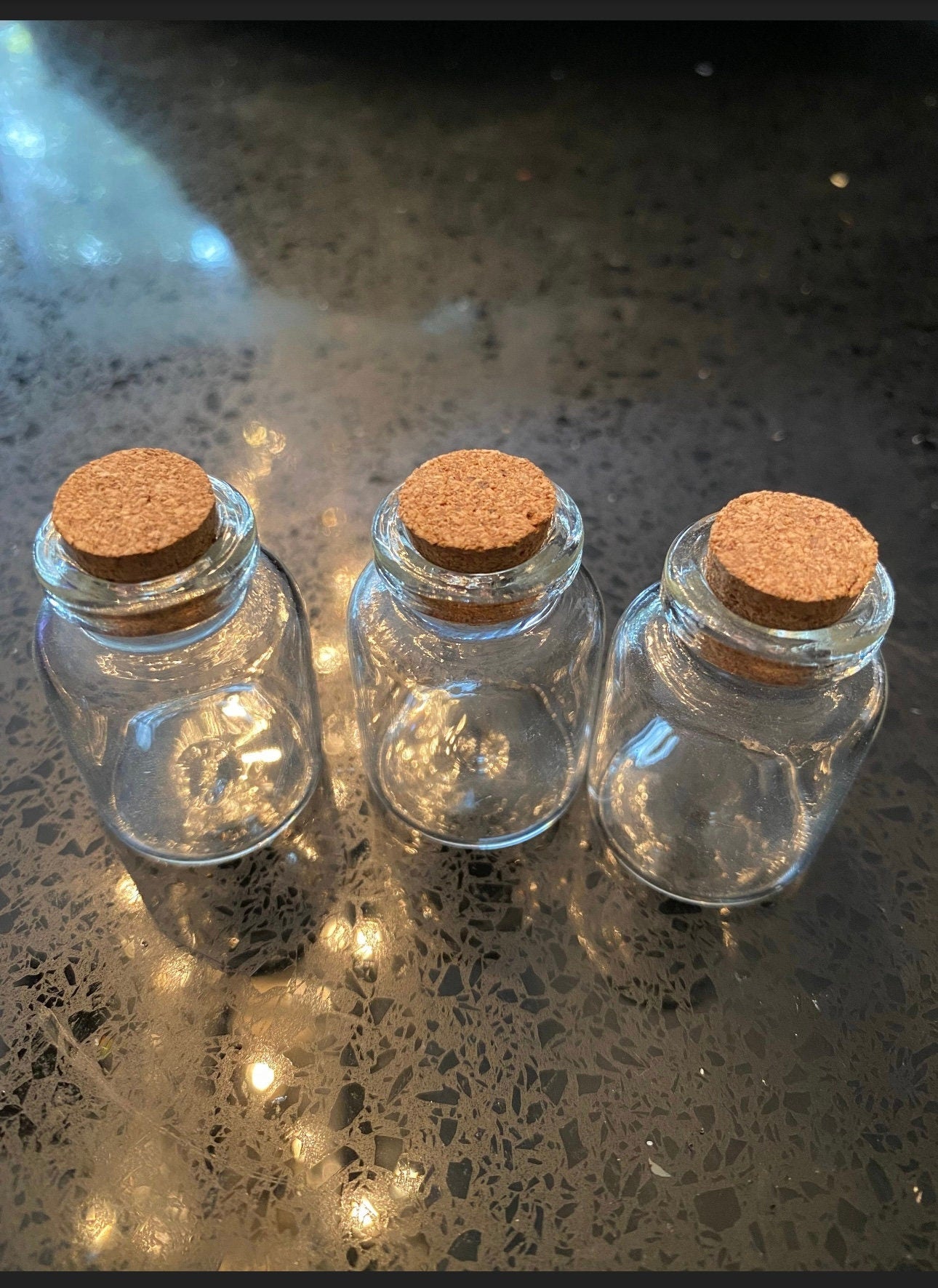 5 ml glass bottle with cork stopper