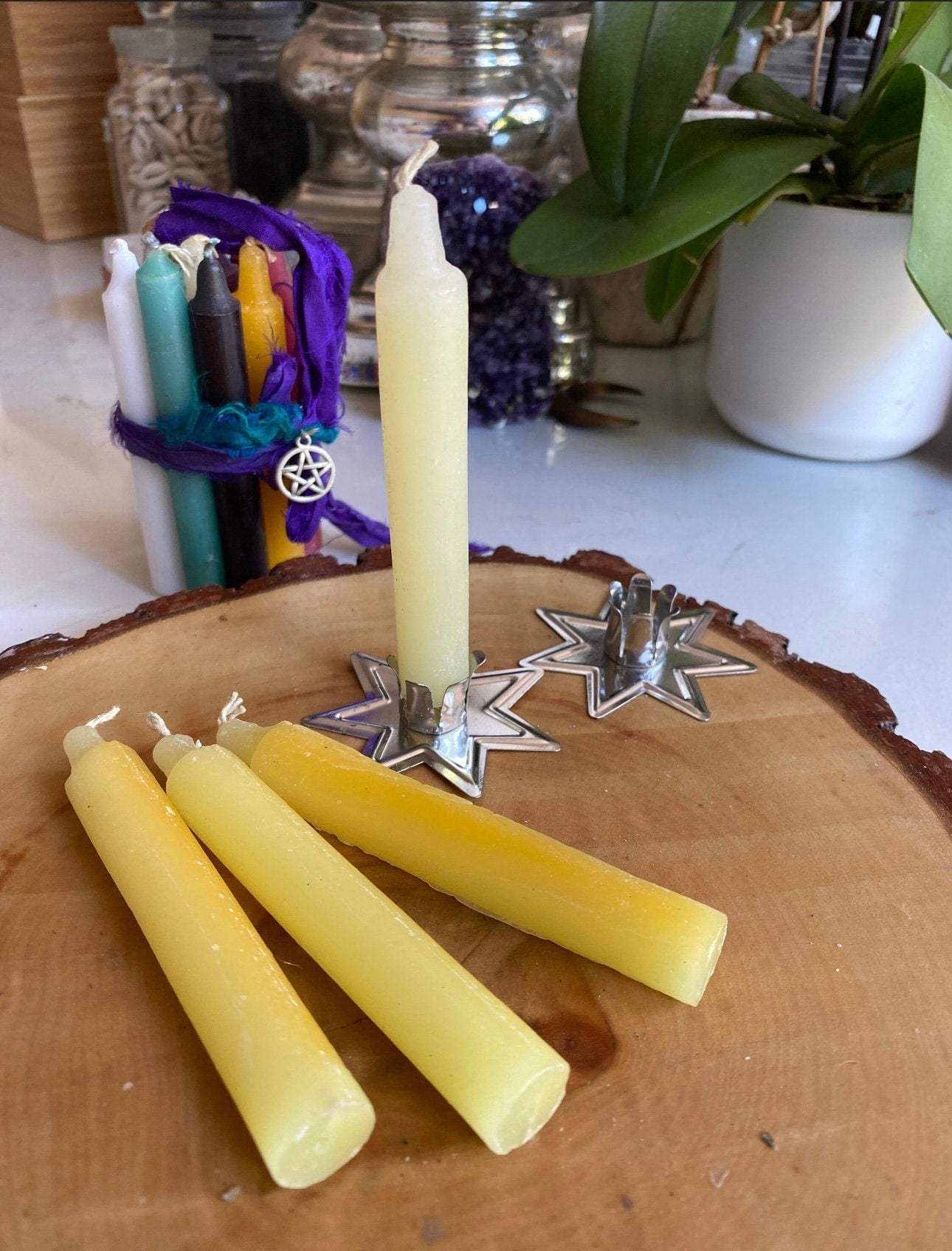 Yellow Spell Chime Candle
