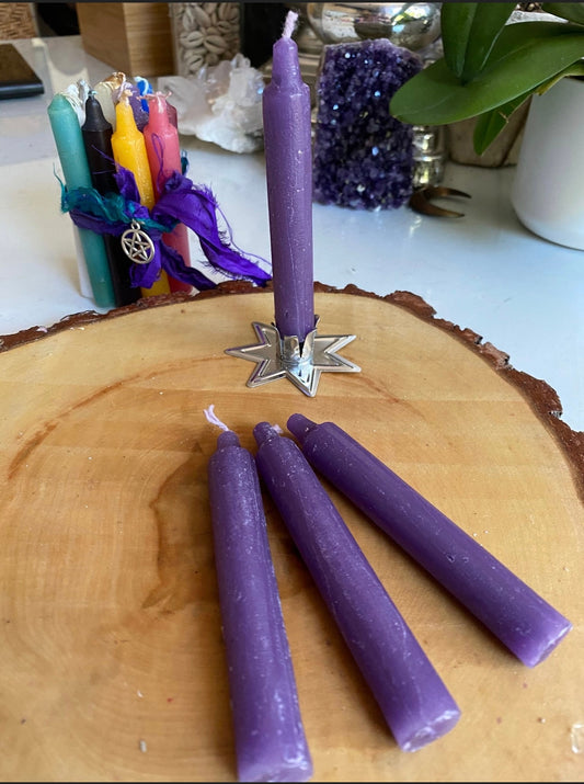 Purple Spell Chime Candle