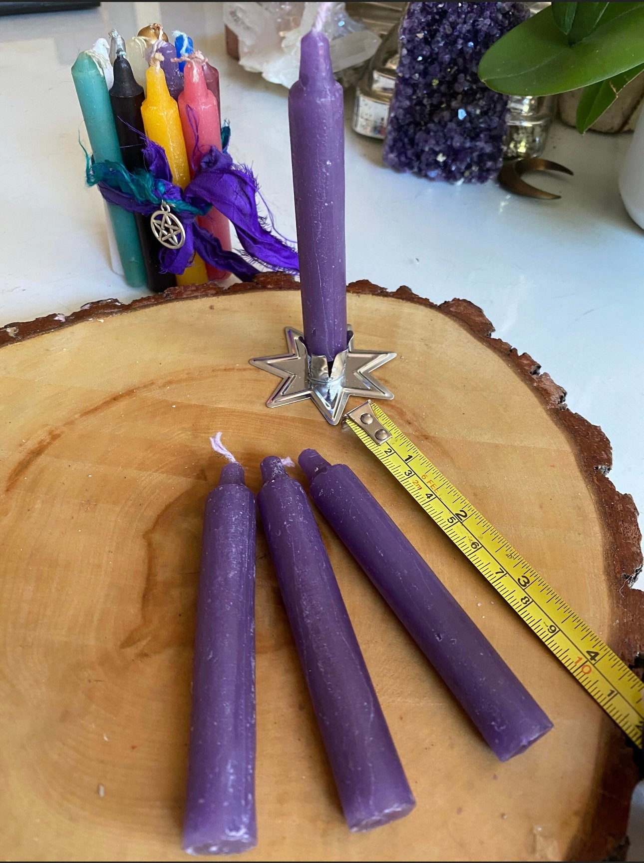 Purple Spell Chime Candle